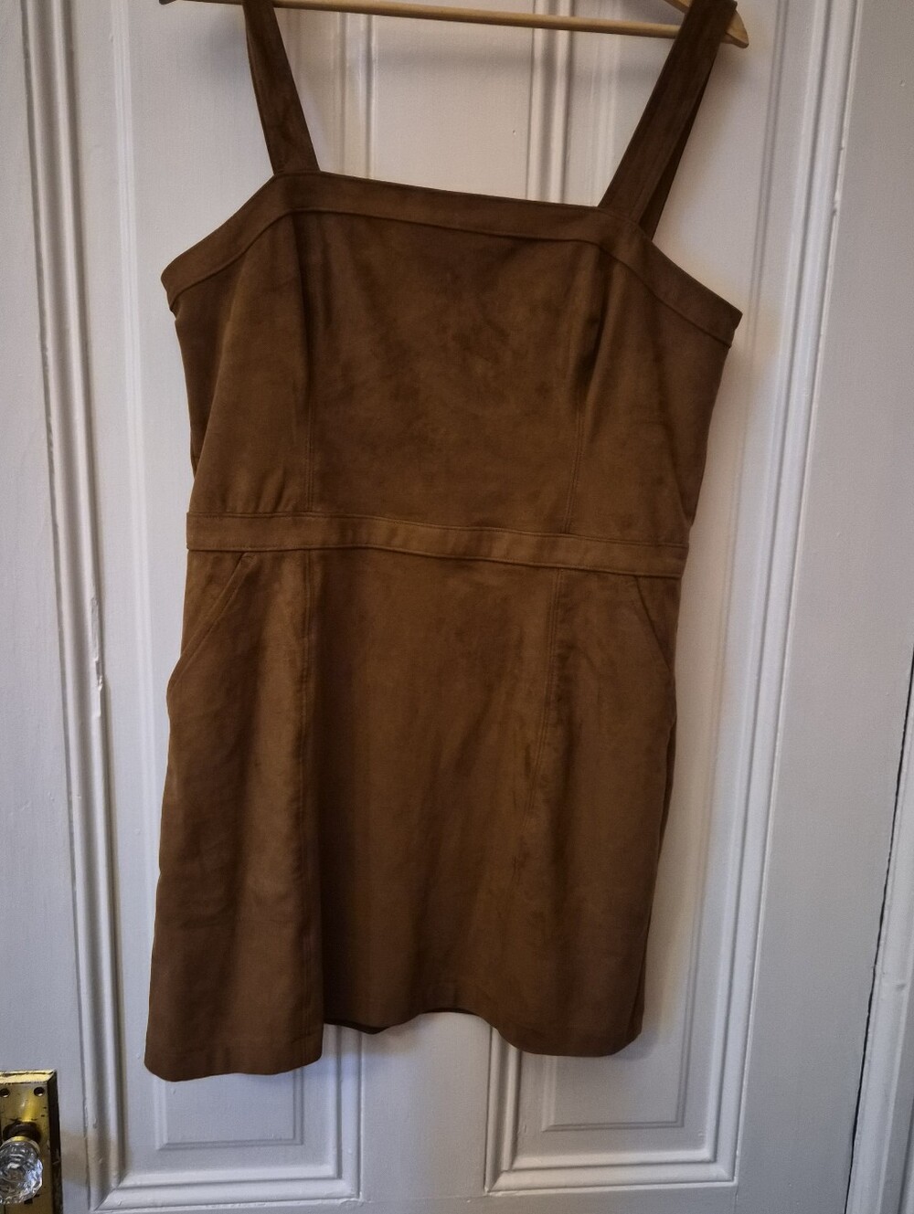 Abercrombie & Fitch Tan Brown Pinafore Dress